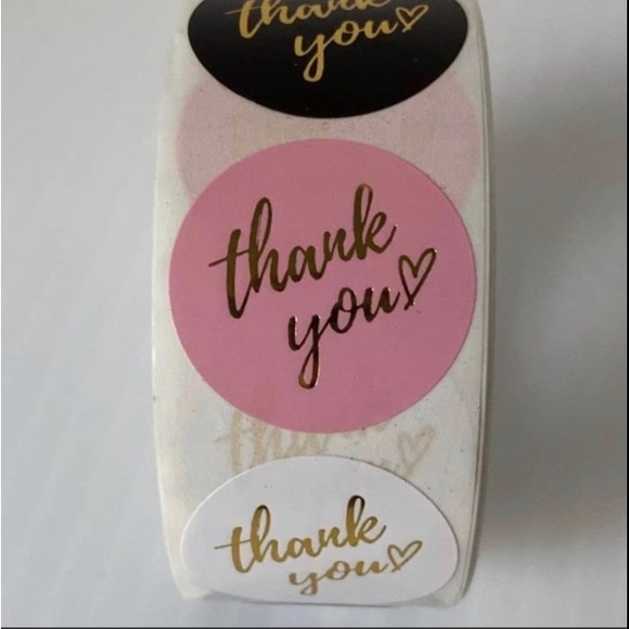 Buy 2 and get 1 free Stickers 3 rolls*Thanks you* Labels - Picture 7 of 8